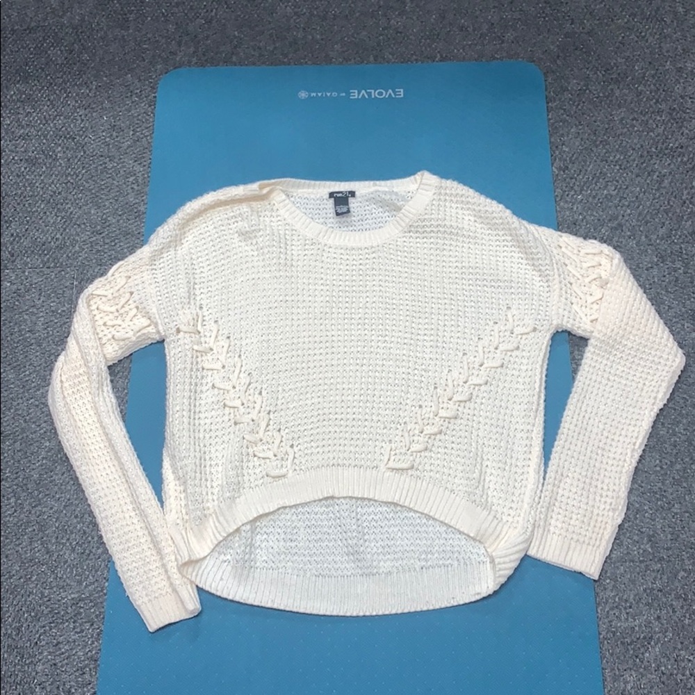 off white knit sweater